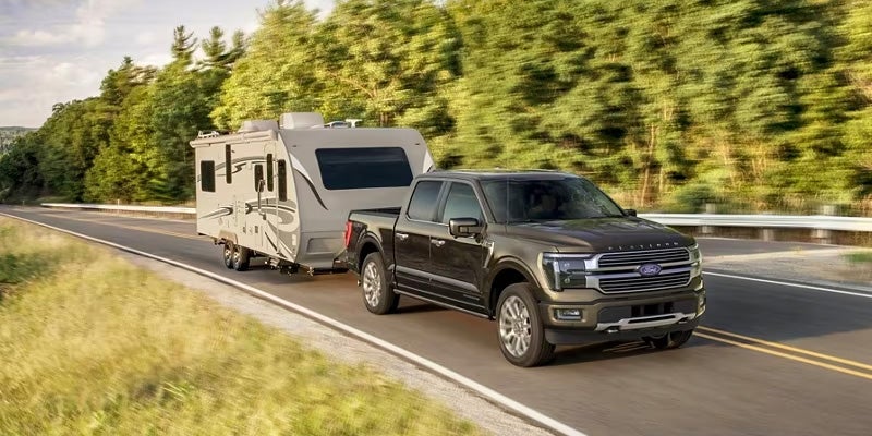 Ford F-150 towing an RV Trailer