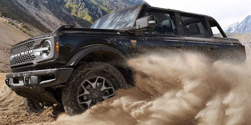 2025 Ford Bronco Kicking Up Dirt