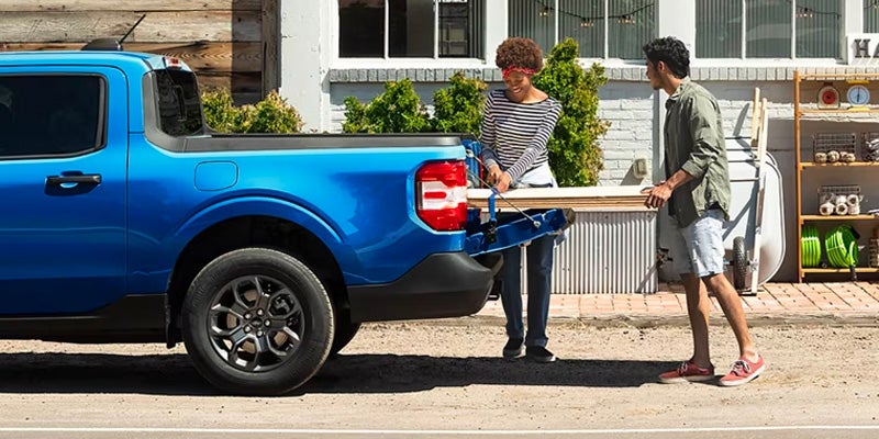 The cargo space of the 2025 Ford Maverick in New Hudson, MI