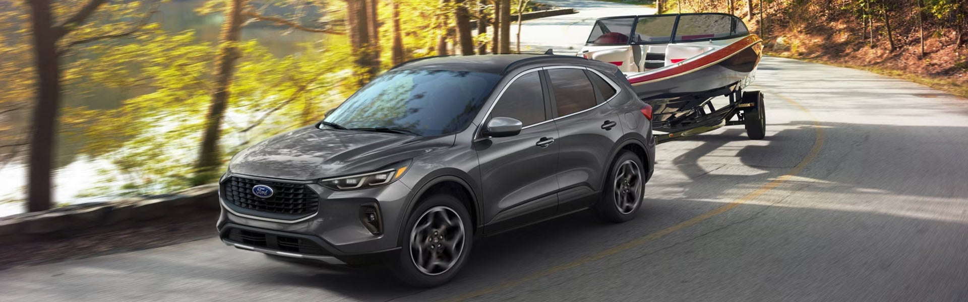 2026 Ford Escape infotainment system in New Hudson, MI with 13.2-inch touchscreen, navigation, and wireless connectivity