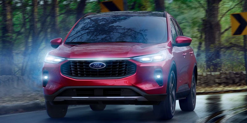2026 Ford Escape in New Hudson, MI showcasing Ford Co-Pilot360 safety features with blind spot monitoring and pre-collision assist