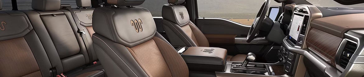 2026 Ford F-150 seat detail in New Hudson MI featuring premium upholstery, ergonomic design, and comfort-focused interior craftsmanship