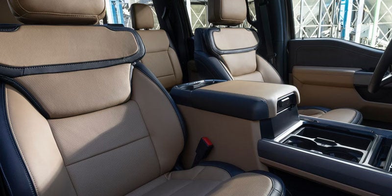 2026 Ford Super Duty seat detail in New Hudson MI featuring durable upholstery, ergonomic design, and long-distance comfort for heavy-duty driving