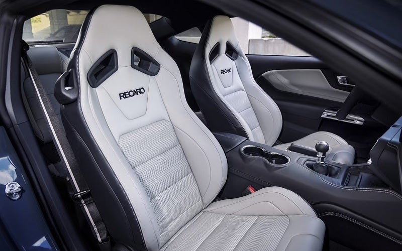Front seats of Ford Mustang